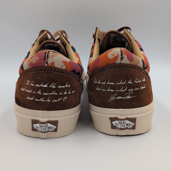 Mens Sz 13 Vans Old Skool Tyris Winter Queen Poet Capsule Suede Casual Sneakers - Picture 8 of 12